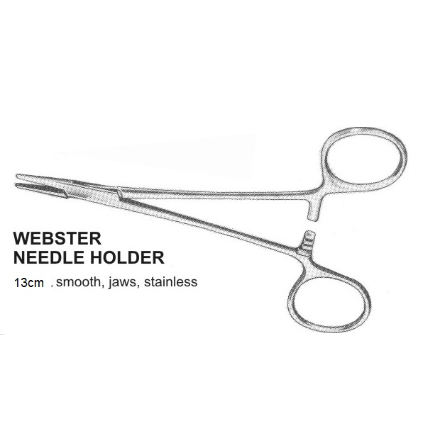 Webster Needle Holder Smooth Jaws 13 cm